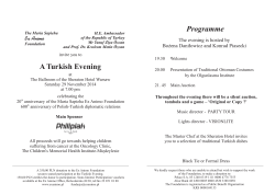 Programme Ex Animo The evening is hosted by Bo¿ena Dani³owicz and Konrad Piasecki