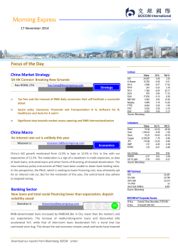 Morning Express Focus of the Day  China Market Strategy