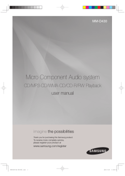 Micro Component Audio system CD/MP3-CD/WMA-CD/CD-R/RW Playback user manual imagine