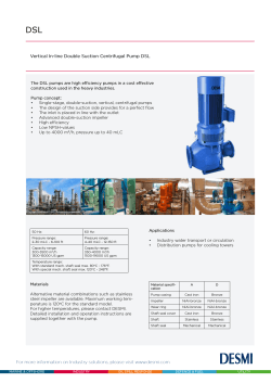 DSL Vertical In-line Double Suction Centrifugal Pump DSL