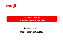 Financial Results - November 18, 2014