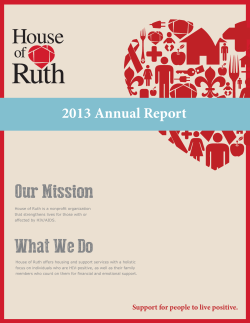 Our Mission 2013 Annual Report