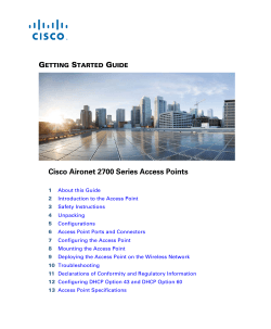 G S  Cisco Aironet 2700 Series Access Points