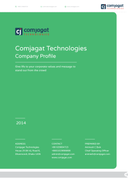 Comjagat Technologies Company Profile 2014
