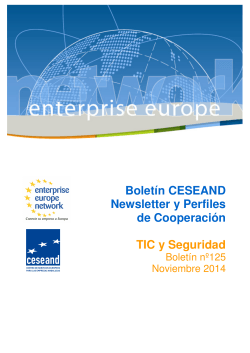 Bolet&iacute;n CESEAND Newsletter y Perfiles de Cooperaci&oacute;n