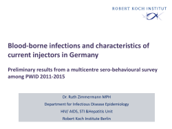 Blood-borne infections and characteristics of current injectors in Germany