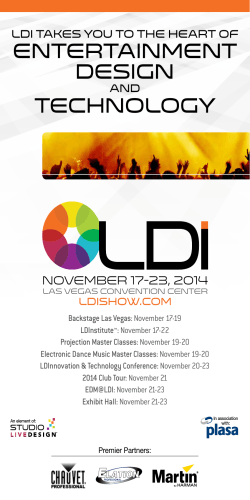 ENTERTAINMENT DESIGN TECHNOLOGY November 17-23, 2014