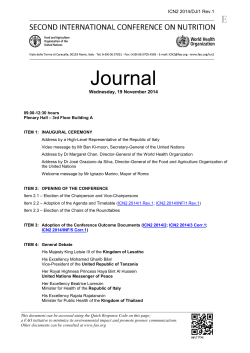 Journal  ICN2 2014/DJ/1 Rev.1 Wednesday, 19 November 2014