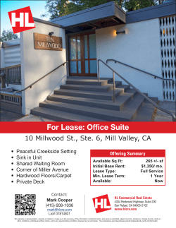 For Lease: Office Suite