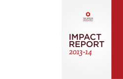 IMPACT REPORT 2013-14