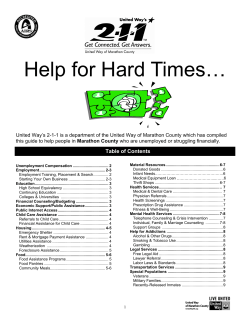 Help for Hard Times…
