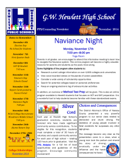 G.W. Hewlett High School Naviance Night