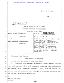 Case 3:14-cr-02950-H   Document 1   Filed 10/09/14 ...