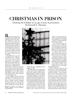christmas in prison r By Kenneth E. Hartman