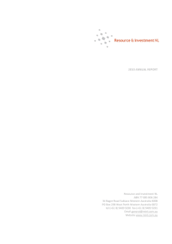 2010 ANNUAL REPORT