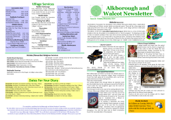Alkborough and Walcot Newsletter Village Services