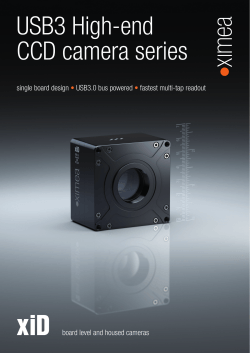 USB3 High-end CCD camera series xiD single board design