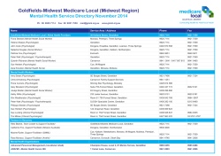Name Service Area / Address Phone Fax