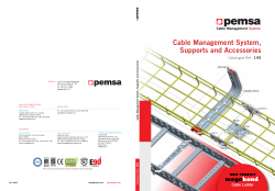Cable Management System, Supports and Accessories 145 Catalogue Ref: