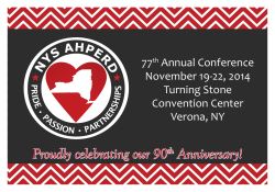 Proudly celebrating our 90 Anniversary! 77 Annual Conference