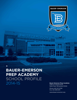 - BAUER-EMERSON PREP ACADEMY SCHOOL PROFILE