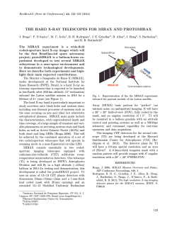THE HARD X-RAY TELESCOPES FOR MIRAX AND PROTOMIRAX