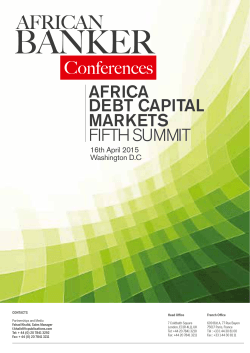 Conferences AFRICA DEBT CAPITAL MARKETS