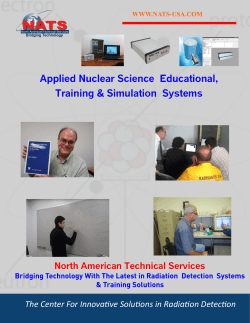 Applied Nuclear Science  Educational, Training &amp; Simulation  Systems
