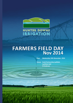 FARMERS FIELD DAY Nov 2014  Date