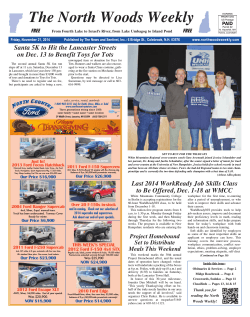 The North Woods Weekly FREE