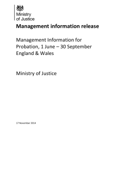 Management information release 