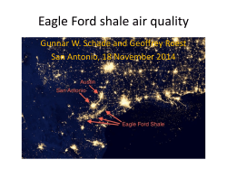 Eagle Ford shale air quality Gunnar W. Schade and Geoffrey Roest