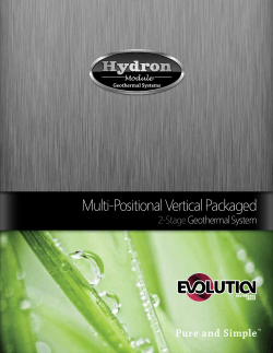 Multi-Positional Vertical Packaged 2-Stage Geothermal System Pure and Simple