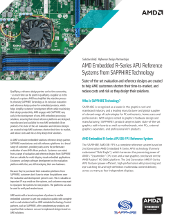 AMD Embedded R-Series APU Reference Systems from SAPPHIRE Technology