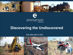 Discovering the Undiscovered Rob Bills MD &amp; CEO
