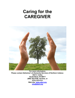 Caring for the CAREGIVER