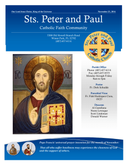 Sts. Peter and Paul Catholic Faith Community