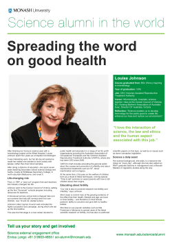 Spreading the word on good health  L