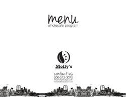 menu contact us Molly's wholesale program
