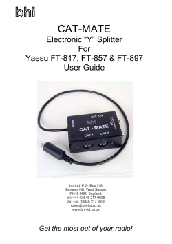 bhi CAT-MATE Electronic “Y” Splitter For