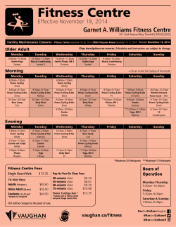 Fitness Centre Garnet A. Williams Fitness Centre