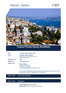 Turkey Private Equity Breakfast