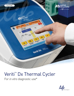 Veriti Dx Thermal Cycler in vitro ™