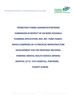 TRANSITION  TOWNS  DONABATE/PORTRANE   PLANNING  APPLICATION,  REG.  REF.  PL06F.PA0037,  