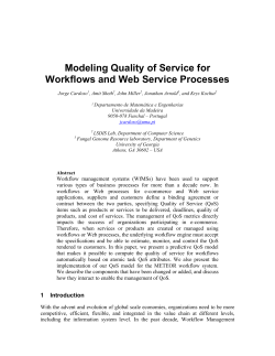 Modeling Quality of Service for Workflows and Web Service Processes