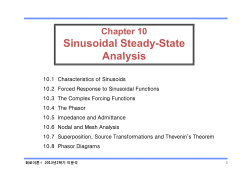 Sinusoidal Steady-State Analysis Chapter 10