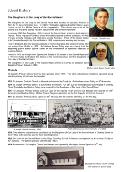 School	History The Daughters of Our Lady of the Sacred Heart