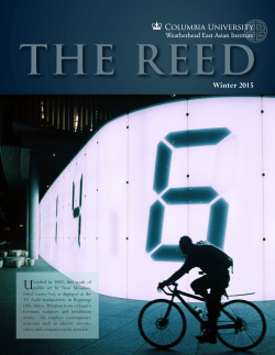 THE REED U Winter 2015 Newsletter of the