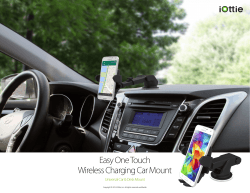 Easy One Touch Wireless Charging Car Mount Universal Car &amp; Desk Mount