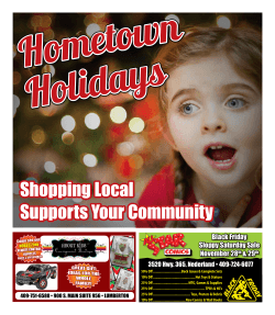 Hometown Holidays Shopping Local Supports Your Community